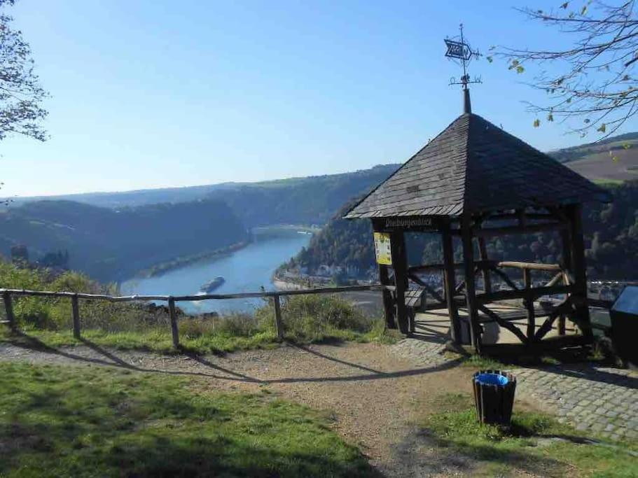 #1 Studioapartment Mit Loreleyblick Direkt An Der Schoensten Etappe Des Rheinsteigs Patersberg 外观 照片